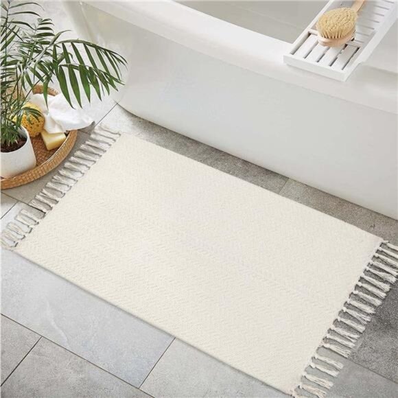 Boho Bathroom Rugs, Small 2x3 Door Mat Indoor Lightweight Entryway Rug - Picture 1 of 6